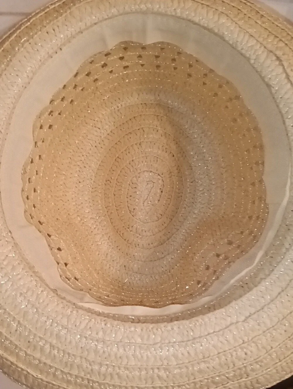 Straw Fedora Hat with Pink Band
